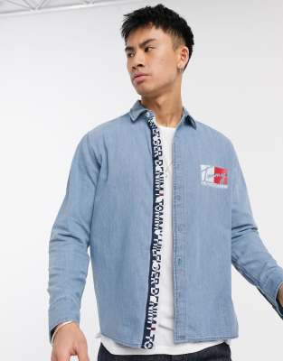 tommy jeans denim shirt