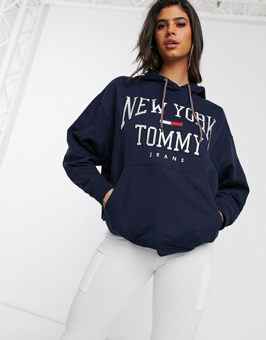 Tommy Hilfiger Denim Logo Sweatshirt-Navy