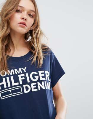 Tommy Hilfiger Denim T-shirt con logo ASOS