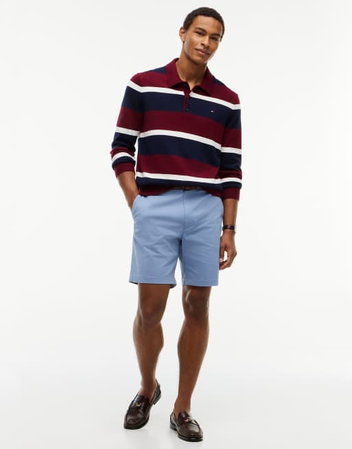 Tommy Hilfiger Denton chino slim droit en sergé bordeaux, 2 de 2