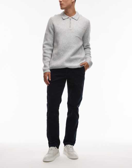 Tommy Hilfiger denton corduroy chino trousers in navy, 2 of 5