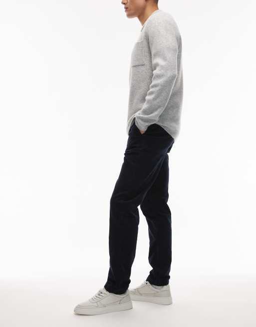 Tommy Hilfiger denton corduroy chino trousers in navy, 3 of 5