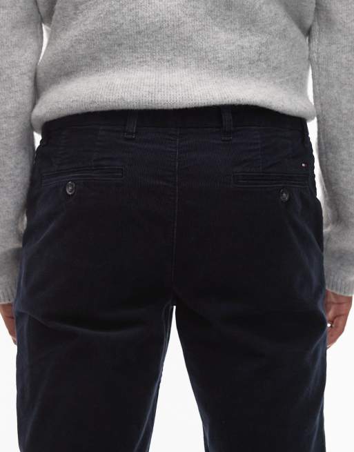 Tommy Hilfiger denton corduroy chino trousers in navy, 5 of 5