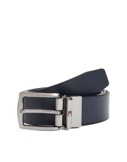 Tommy Hilfiger – Denton – Czarny skórzany pasek