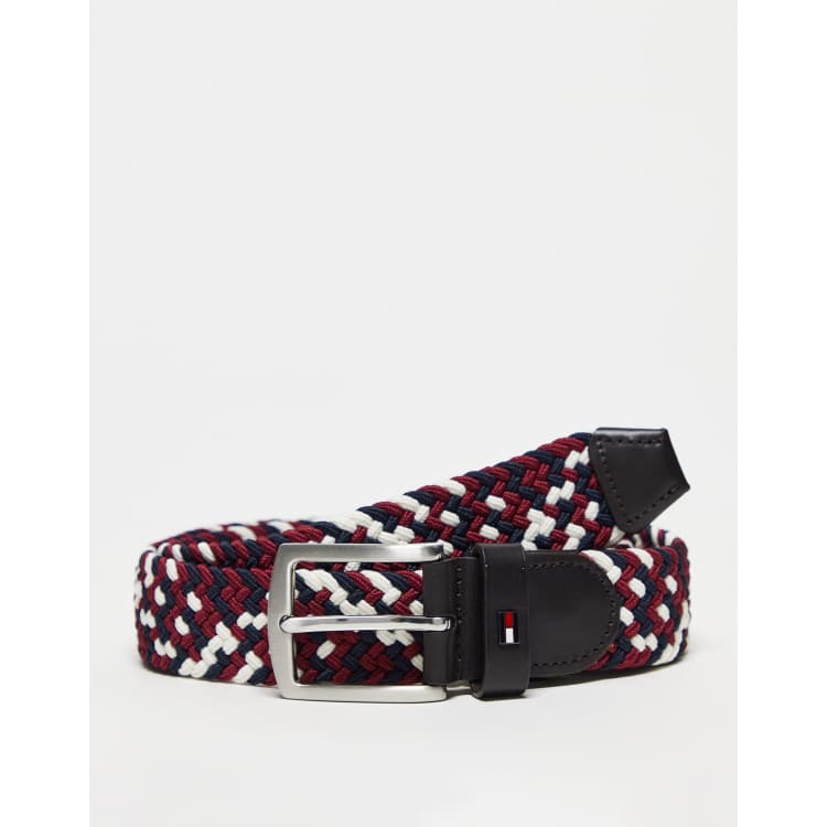 fodspor Vedhæft til Utilgængelig Tommy Hilfiger denton elastic belt in purple | ASOS