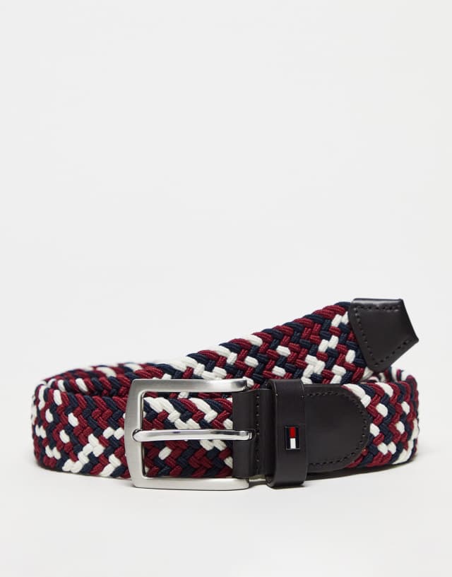 Tommy Hilfiger denton elastic belt in purple