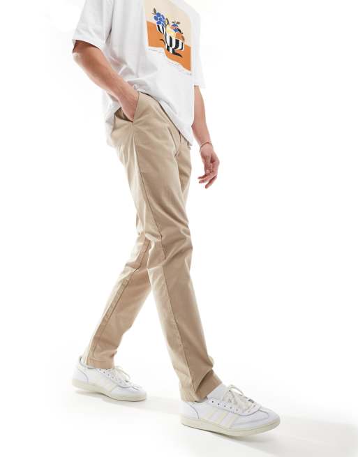 Tommy Hilfiger Denton essential chino trousers in beige ASOS