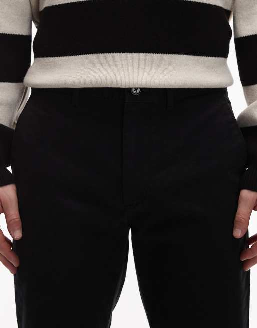 Tommy Hilfiger Denton essential twill trousers in black , 4 of 5