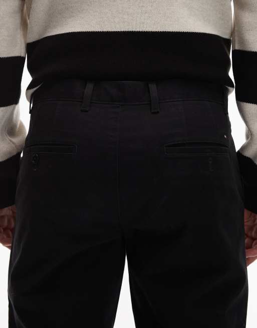 Tommy Hilfiger Denton essential twill trousers in black , 5 of 5