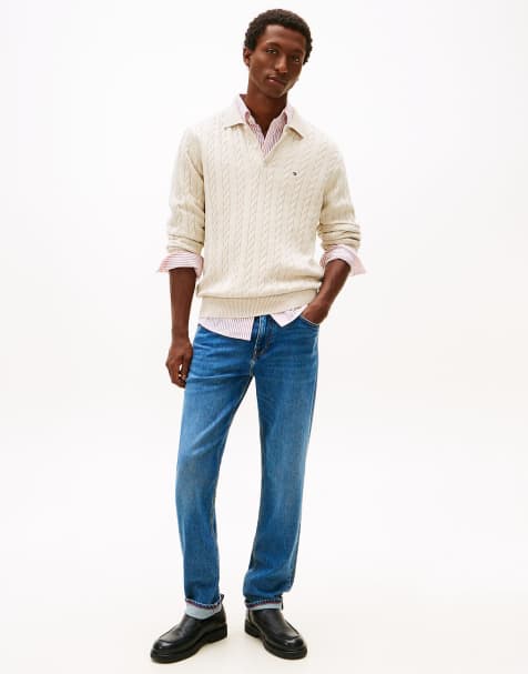 Tommy Hilfiger Denton faded straight leg jeans in blue - view 1