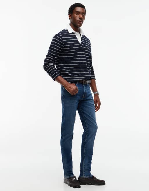 Tommy Hilfiger Denton jean slim droit délavé bleu mat, 3 de 7