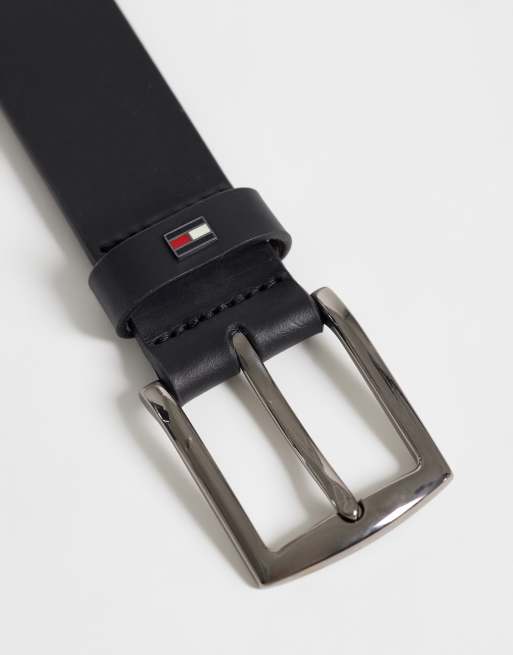 Tommy Hilfiger Denton leather belt in black, 3 of 3