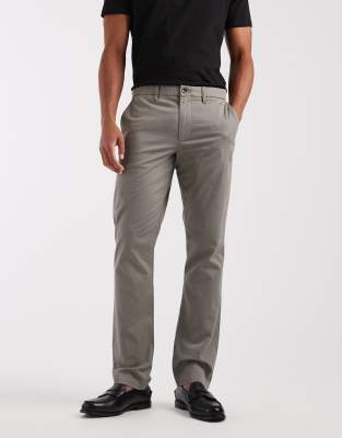 Tommy Hilfiger - Denton - Pantalon chino structuré - Gris-Rouge