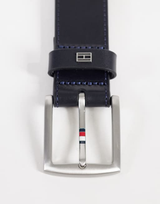 Tommy Hilfiger - Denton - Premium leren riem in marineblauw, 3 van 3