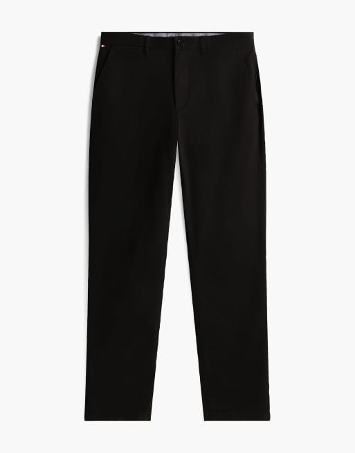 Tommy Hilfiger Denton schmal geschnittene Twill-Chinos mit geradem Bein in Schwarz, 6 von 6
