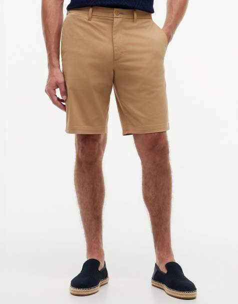 Tommy Hilfiger - Denton - Short chino 9,5 pouces en sergé à surpiqûres - Marron clair - view 1