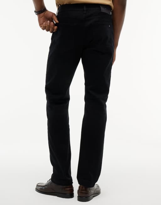 Tommy Hilfiger Denton slim straight black jeans in black, 6 of 7