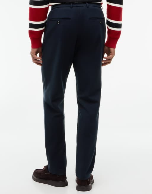Tommy Hilfiger Denton slim straight elasticated waist chinos in navy blue, 4 of 6