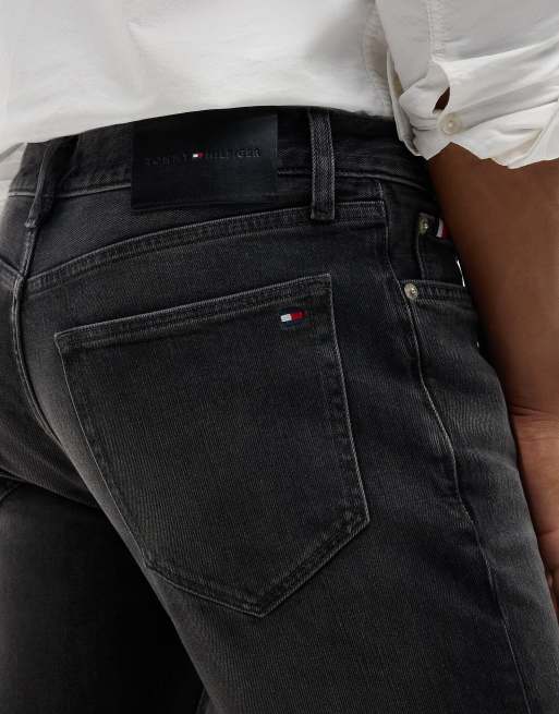 Tommy Hilfiger Denton slim straight faded jeans in watts dark grey, 5 of 7