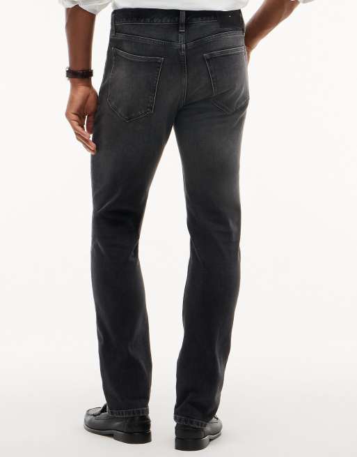 Tommy Hilfiger Denton slim straight faded jeans in watts dark grey, 6 of 7