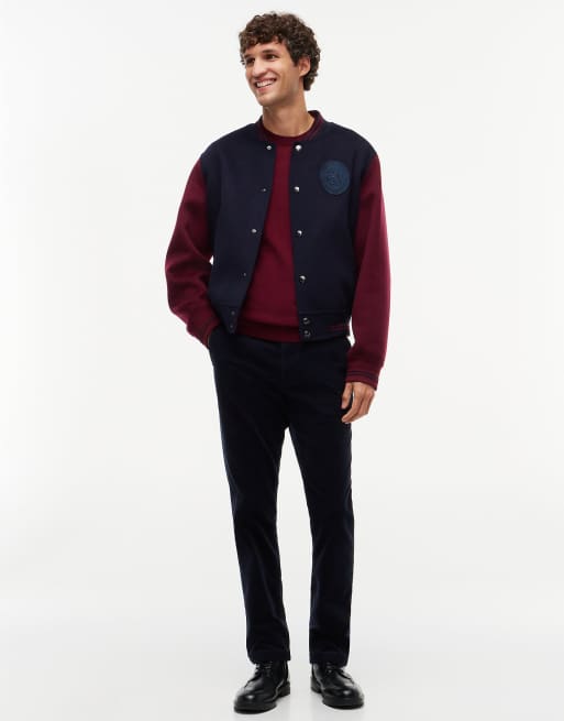Tommy Hilfiger Denton slim straight fine corduroy chinos in navy blue, 2 of 7