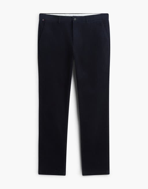 Tommy Hilfiger Denton slim straight fine corduroy chinos in navy blue, 7 of 7