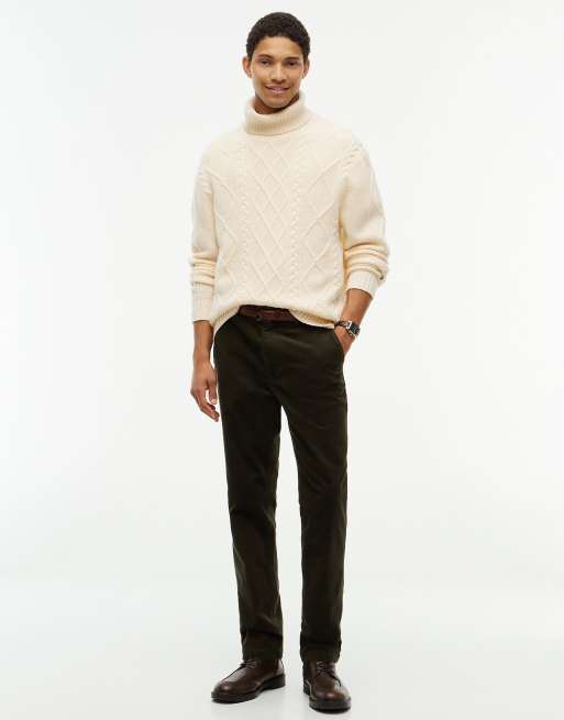 Tommy Hilfiger Denton slim straight fine corduroy chinos in platinum olive cord, 2 of 6