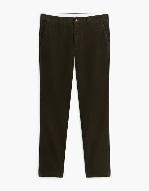 Tommy Hilfiger Denton slim straight fine corduroy chinos in platinum olive cord, 5 of 6