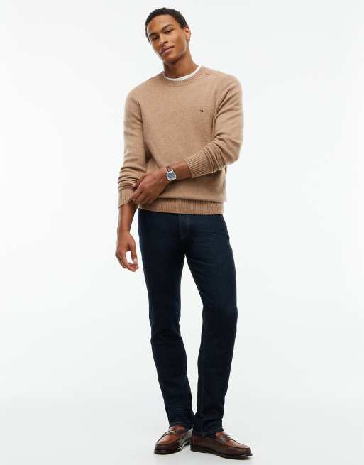 Tommy Hilfiger Denton slim straight jeans in ian indigo brush - dark wash, 2 of 7