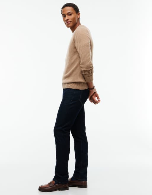 Tommy Hilfiger Denton slim straight jeans in ian indigo brush - dark wash, 3 of 7