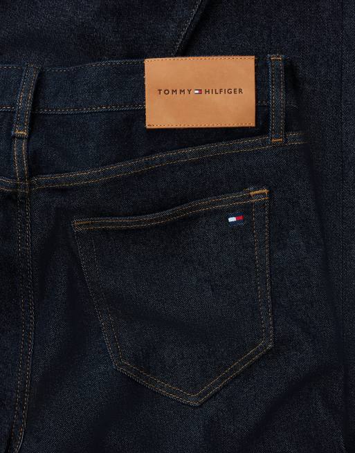 Tommy Hilfiger Denton slim straight jeans in ian indigo brush - dark wash, 7 of 7