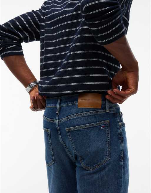 Tommy Hilfiger Denton Slim Straight Jeans in Mattblau, 5 von 7