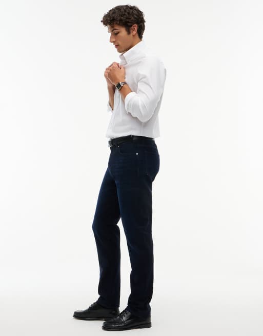 Tommy Hilfiger Denton slim straight jeans in richard blue - dark wash, 3 of 7
