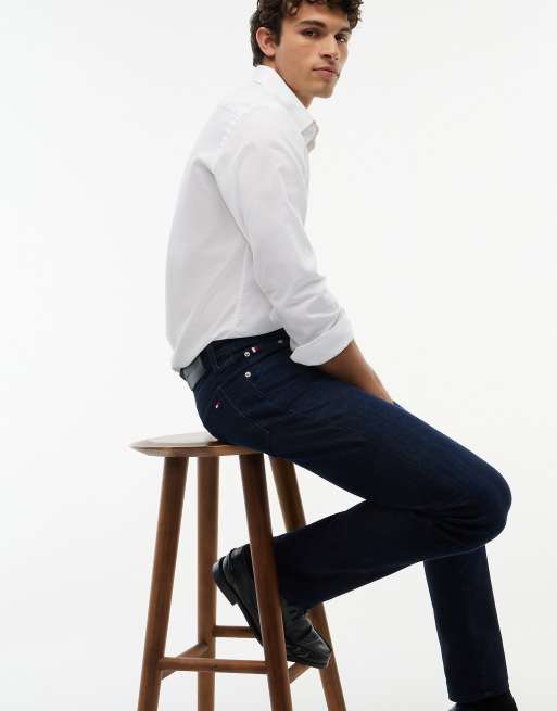 Tommy Hilfiger Denton slim straight jeans in richard blue - dark wash, 4 of 7