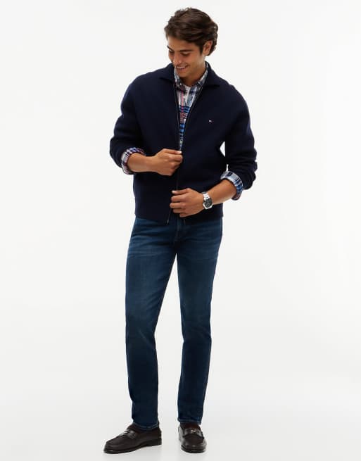Tommy Hilfiger Denton slim straight leg faded jeans in ezra indigo, 2 of 7