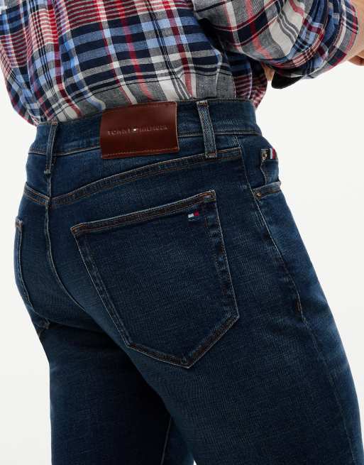 Tommy Hilfiger Denton slim straight leg faded jeans in ezra indigo, 4 of 7
