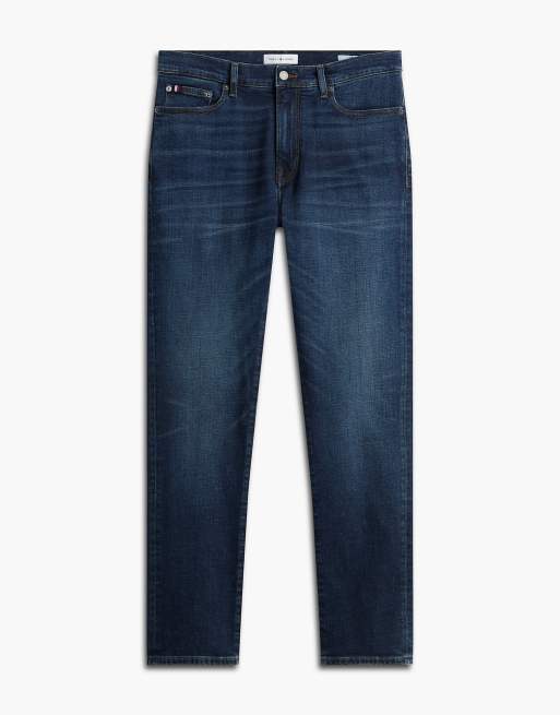 Tommy Hilfiger Denton slim straight leg faded jeans in ezra indigo, 7 of 7