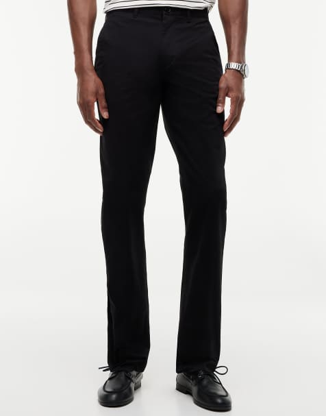 Tommy Hilfiger Denton slim straight leg twill chinos in black - view 1