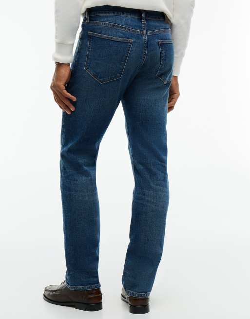 Tommy Hilfiger Denton slim straight whiskered jeans in jones blue - medium wash, 6 of 7
