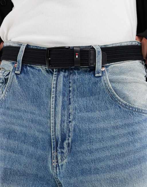 Tommy Hilfiger - Denton - Sort elastisk bælte