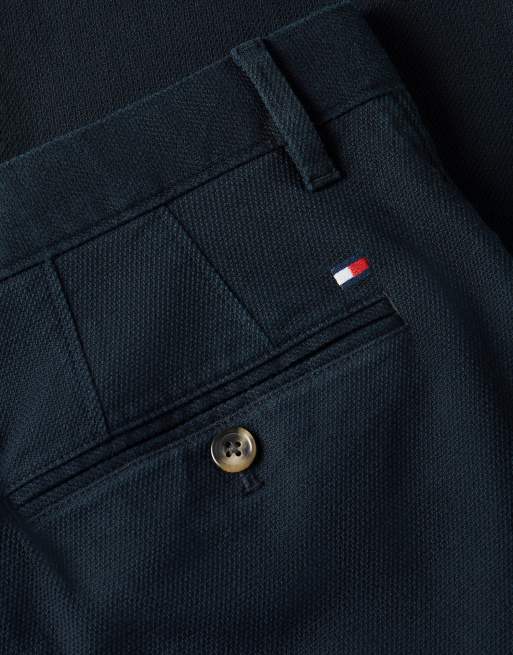 Tommy Hilfiger Denton Straight-Chinos mit Struktur in Dunkelblau, 6 von 6