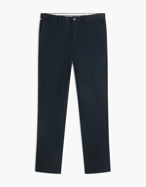 Tommy Hilfiger Denton straight textured chinos in dark blue, 5 of 6