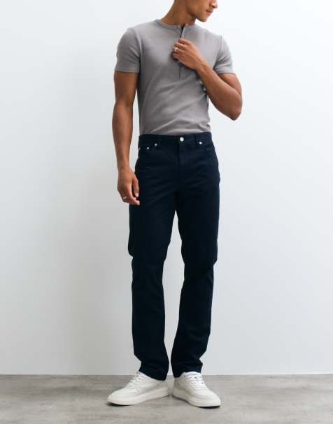 Tommy Hilfiger Denton tapered trousers in navy - view 1