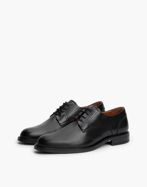 Tommy Hilfiger Derby-Schuhe aus Leder in Schwarz, 2 von 7
