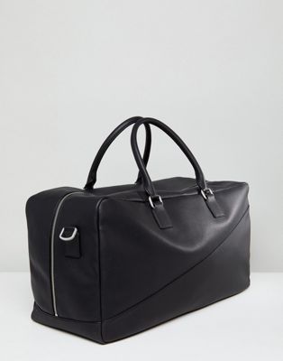 tommy hilfiger leather duffle bag