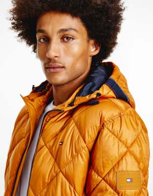 tommy hilfiger gold puffer