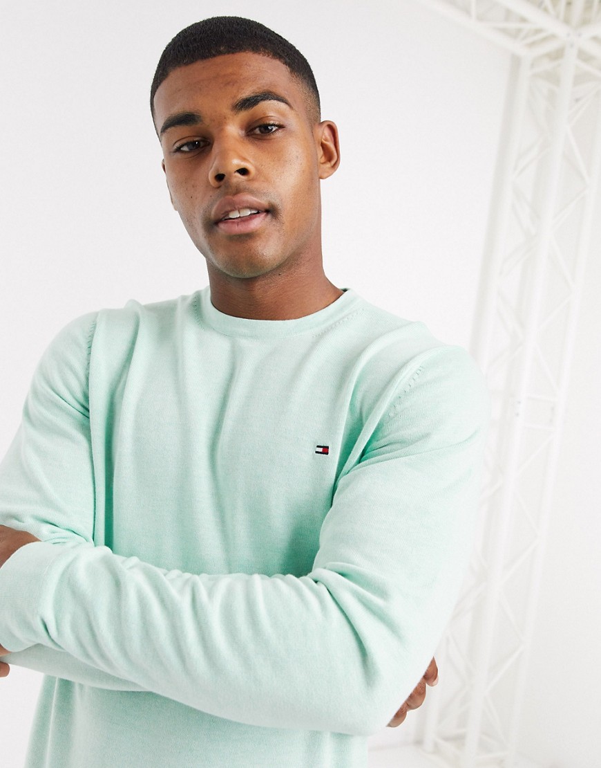 Tommy Hilfiger double face crew neck jumper-Green