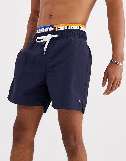 Tommy Hilfiger double waistband medium swim trunks