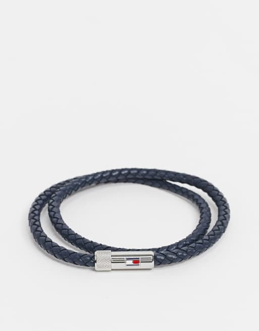 Tommy hilfiger leather outlet bracelet