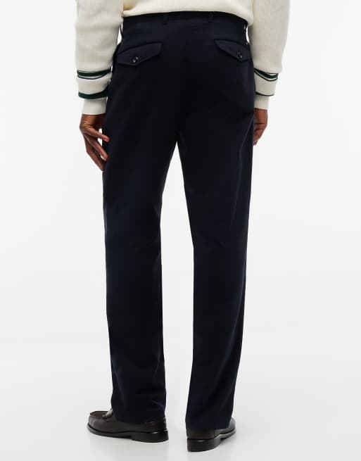 Tommy Hilfiger Dover chino coupe regular à jambe droite plissé bleu marine, 4 de 6